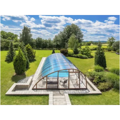 Acoperire piscina din policarbonat Albixon - Monaco Future