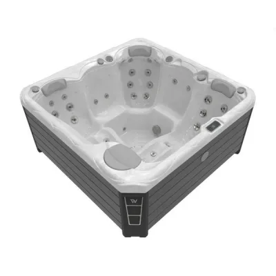 Jacuzzi exterior Budapest Life Deluxe pentru 5 persoane + capac termic cadou - Wellis