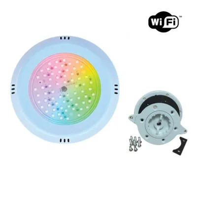 Kit proiector cu LED RGB si suport prindere liner, plat, 30 W, KIT30RGB