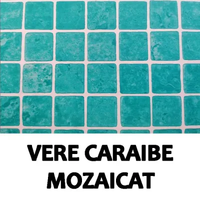 Liner PVC mozaicat pentru placare piscina, 1.5 mm, Verde Caraibe, SopremaPool