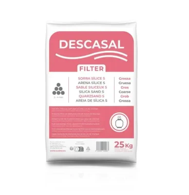 Nisip cuartos pentru filtrarea apei din piscina, granulatie 2-4 mm, sac 25 kg 3857