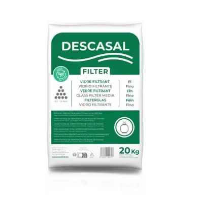 Nisip sticla pentru filtrarea apei din piscina, granulatie 0.5-1.5 mm, 20 kg 03605