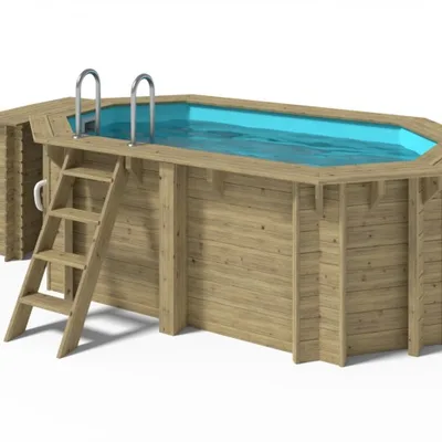 Piscina supraterana din lemn 3.5m x2m x 1.17m
