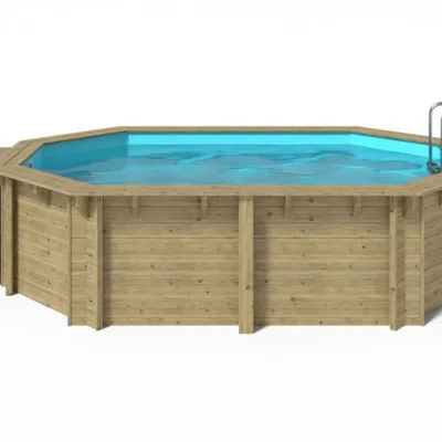 Piscina supraterana din lemn 4.8m x3.3m x 1.2m