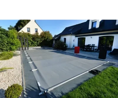 Prelata de Iarna cu bare pentru acoperire piscina 10x5m