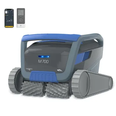 Robot automat curatare piscina, pentru podea, pereti si linia apei, wi-fi+telecomanda, 18 m cablu, lungime piscina max 15 m, M700 - Dolphin Maytronics M700