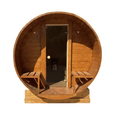 Sauna uscata exterioara din lemn de brad, diferite dimensiuni, Colectia Prestige