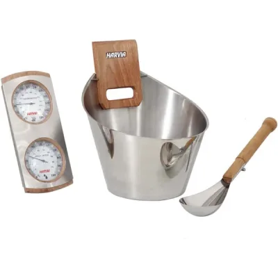 Set 3 accesorii din inox pentru sauna uscata - Harvia