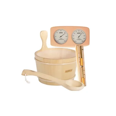 Set accesorii din lemn pentru saună Harvia – 4 piese
