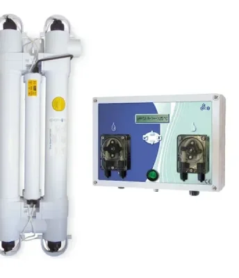 Set lampa cu ultraviolete UV 110W si sistem de dozare pH/Oxigen pentru piscine pana la 110 mc - CCEI France