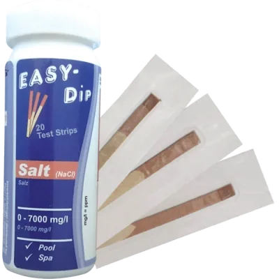 Tester apa piscina cu benzi pentru salinitate, 20 buc