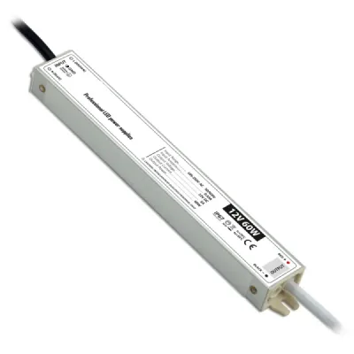 Transformator iluminat LED, 60W, 12v - DC, IP67