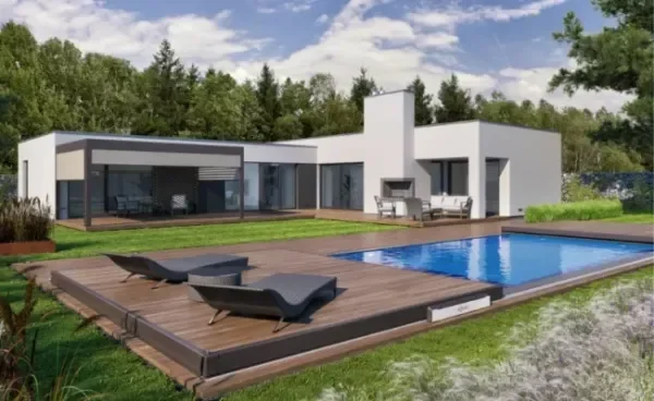 Acoperire piscina tip terasa mobila - Bergen 6 x 3m