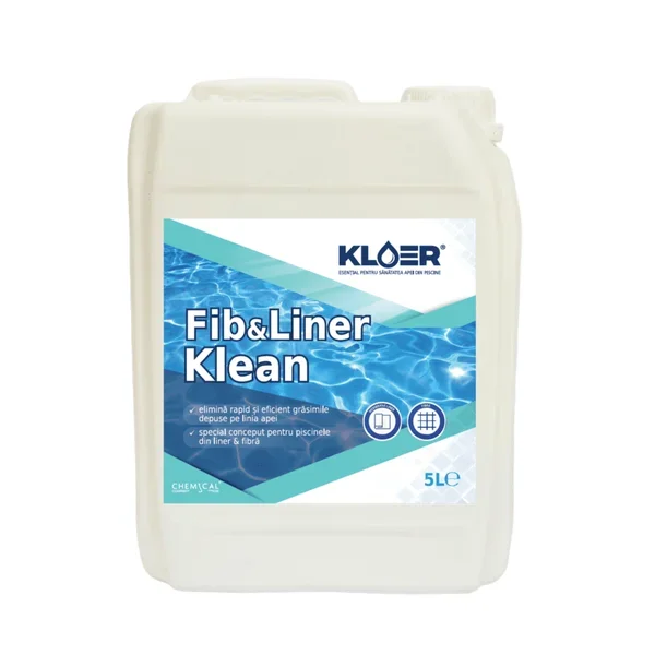 Detergent 2 in 1 pentru linie apa piscine si skimmer Kloer lichid 5 L