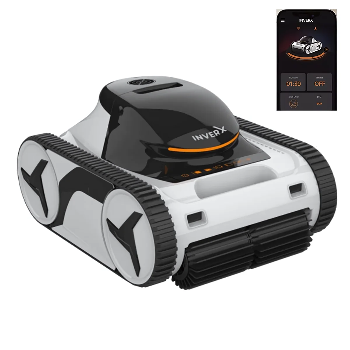 Robot aspirator piscina fara fir X60-Warrior cu Wi-Fi si tehnologie full inverter - Fairland