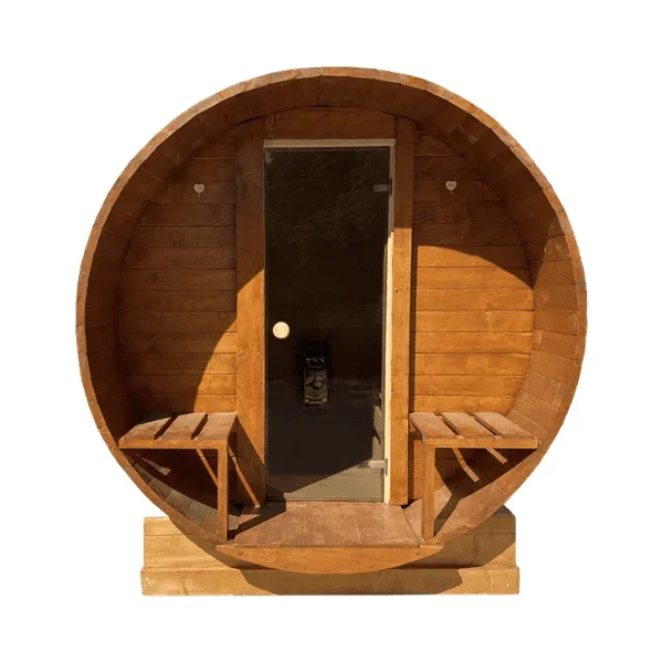 Sauna uscata exterioara din lemn de brad, diferite dimensiuni, Colectia Prestige
