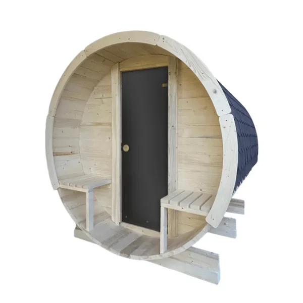 Sauna uscata exterioara din lemn de brad, diferite dimensiuni, Colectia Supreme