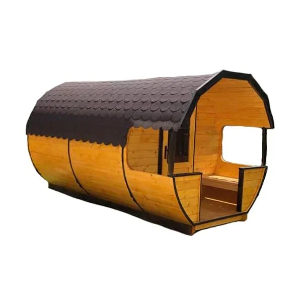 Sauna uscata exterioara din lemn de brad, diferite dimensiuni, Colectia Vitality