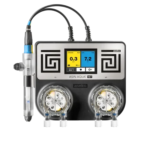 Sistem de dozare si control pH/Clor liber, digital, Wi-Fi, pentru piscine pana in 250 m3 - Asin Aqua Net