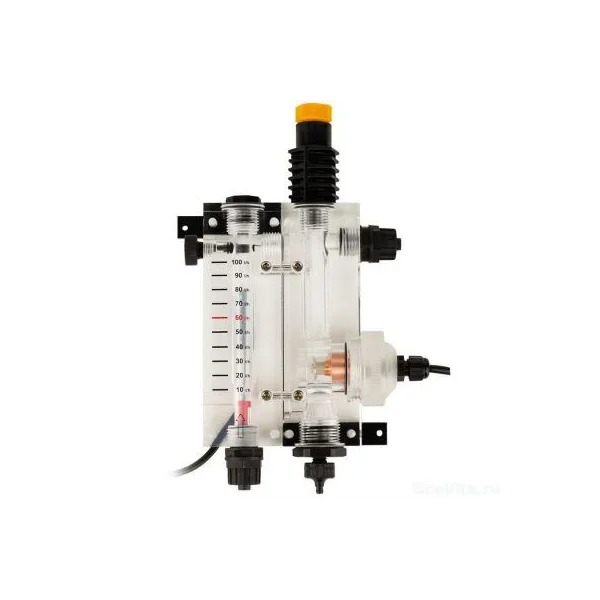 Suport sonde PSS-Plexi pentru debitmetru rotativ + sonda Clor amperometrica - Seko