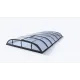 Acoperire piscina din policarbonat Dallas B antracit 8 x 4 m – imaginea 1