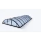Acoperire piscina din policarbonat Klasik C antracit 10 x 5 m – imaginea 2