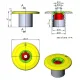 Duza de refulare perete prin lipire D63 pentru piscine din beton AstralPool 00298 – imaginea 2