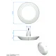 Proiector plat cu LED ALB Lumiplus Rapid, 14.5W, filet 11/2" - AstralPool  62327 – imaginea 2