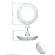 Proiector plat cu LED RGB Lumiplus Rapid, 22W, filet 11/2" - AstralPool 62328 – imaginea 2