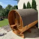Sauna uscata exterioara din lemn de brad, diferite dimensiuni, Colectia Prestige – imaginea 2