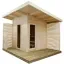 Sauna uscata exterioara din lemn de molid/brad, diferite dimensiuni, Colectia Solide Compact – imaginea 1
