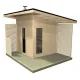 Sauna uscata exterioara din lemn de molid/brad, diferite dimensiuni, Colectia Solide Compact – imaginea 2