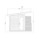 Sauna uscata exterioara din lemn de molid/brad, diferite dimensiuni, Colectia Solide Compact – imaginea 4