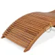 Sezlong pliabil ergonomic din lemn de cedru rosu pentru piscina TW009 – imaginea 4